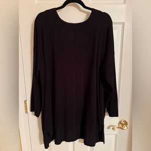 Style & Co Women's Black Long Sleeve Lightweight Sweater Top